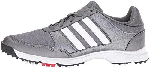 adidas Men's Tech Response Golf Shoe, Iron Metallic/White, 9.5 M US
