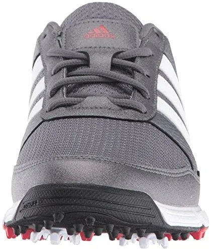 adidas Men's Tech Response Golf Shoe, Iron Metallic/White, 9.5 M US