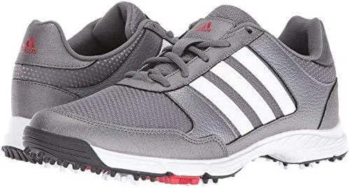 adidas Men's Tech Response Golf Shoe, Iron Metallic/White, 9.5 M US
