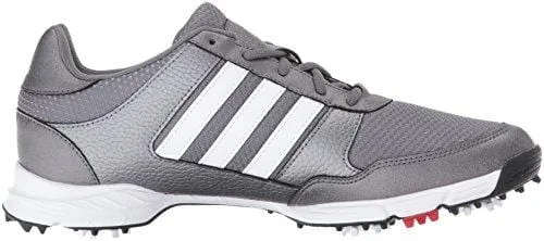 adidas Men's Tech Response Golf Shoe, Iron Metallic/White, 9.5 M US