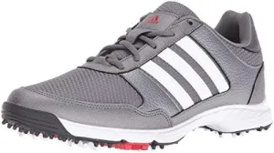 adidas Men's Tech Response Golf Shoe, Iron Metallic/White, 9.5 M US