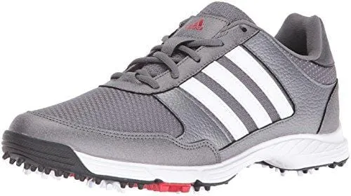 adidas Men's Tech Response Golf Shoe, Iron Metallic/White, 9.5 M US