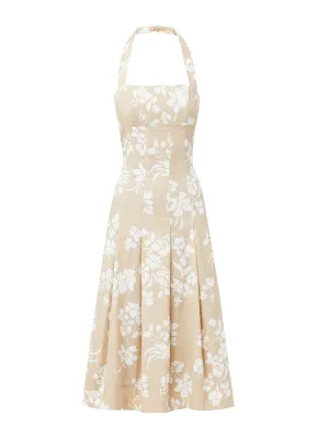 Amalia stretch-linen dress