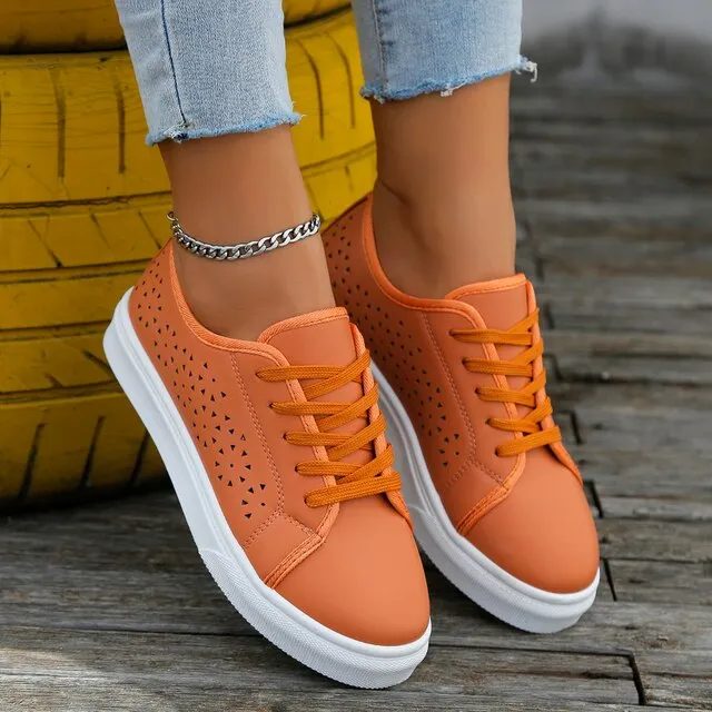 Casual Flats Low Top Breathable Sneakers