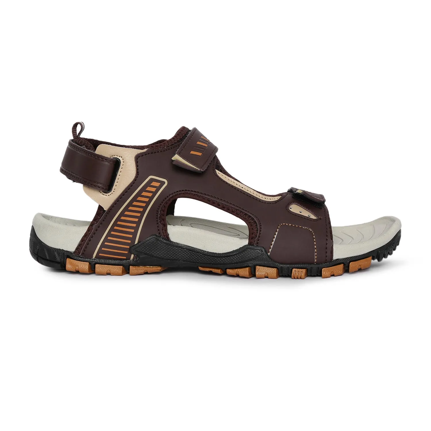 Eeken ESDGA4075 Brown Stylish Lightweight Dailywear Sports Sandals For Men