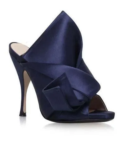 Fashion Fabric Bow Peep Toe High Heel Sandals