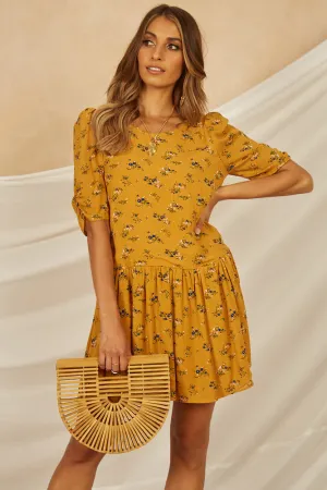 Grayton Beach Dress Mustard