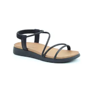 Heavenly Feet Vegan Friendly Litesoles Aperol Sandal BLACK .