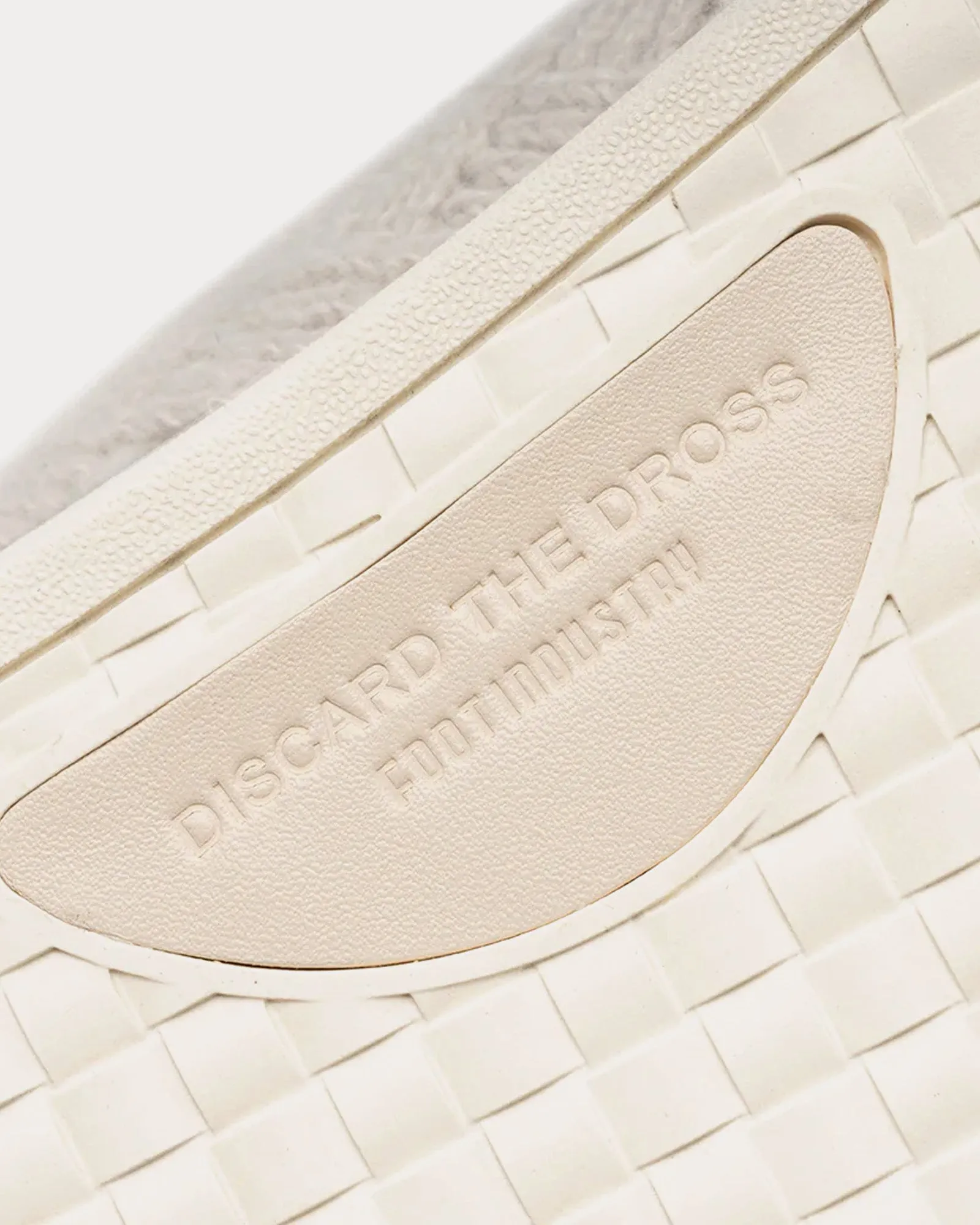 Knitting Cream White Sandals