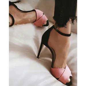 Peep Toe High Stiletto Heel Sandals