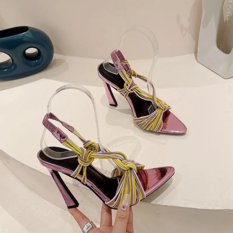 Slim Strap Pointed High Heel Women's Sandals