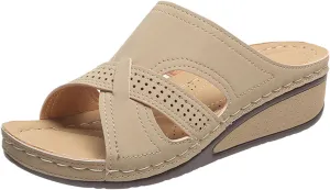 Slipper for Women Orthopedic Sandals for Women Dressy Summer Flip Flops Outdoor Walking Sandals with Arch Support Slides Sandal Summer Casual Going Out Flip Flops Fashion Open Toe Slipper