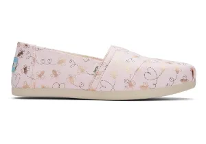 TOMS Womens Bee Mine Alpargata Espadrille - Pink