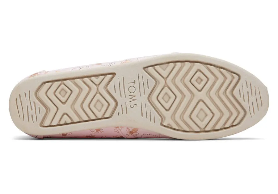 TOMS Womens Bee Mine Alpargata Espadrille - Pink