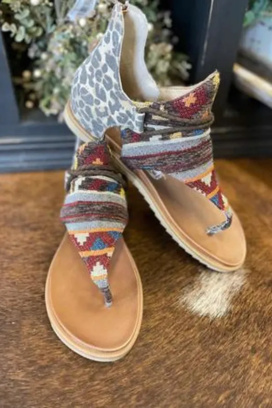 Very G & Gypsy Jazz Rock with Me Women's Sandal in Leopard
